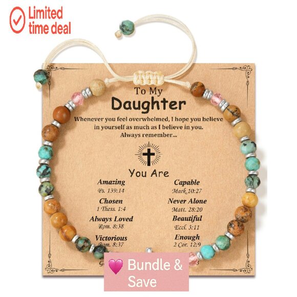 Inspirational Cross Charm Bracelet Adjustable 6.5-10" Stainless Steel - Picture 1 of 8